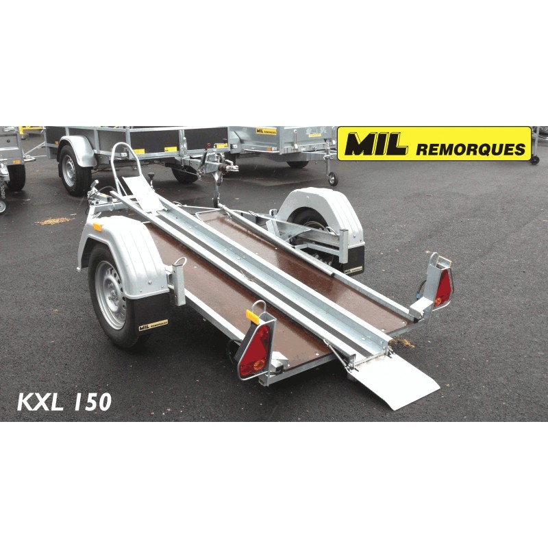 Porte moto KXL150 avec bloc roue (PTAC 500kg) –